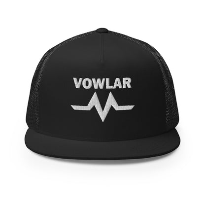 VOWLAR BLACK TRUCKER CAP