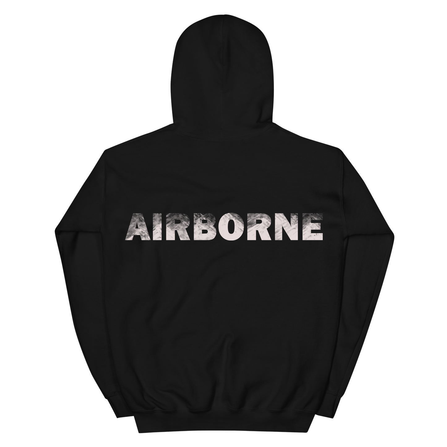 VOWLAR BLACK OVERSIZED HOODIE - "AIRBORNE"