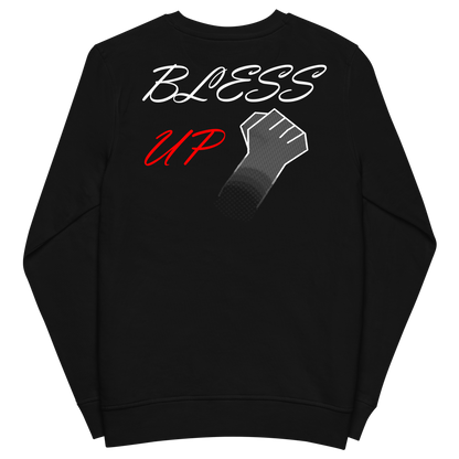 VOWLAR BLACK OVERSIZED SWEATER - "BLESS UP"