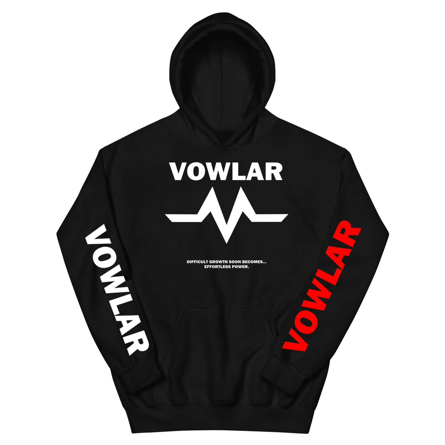 VOWLAR BLACK OVERSIZED HOODIE - "AIRBORNE"