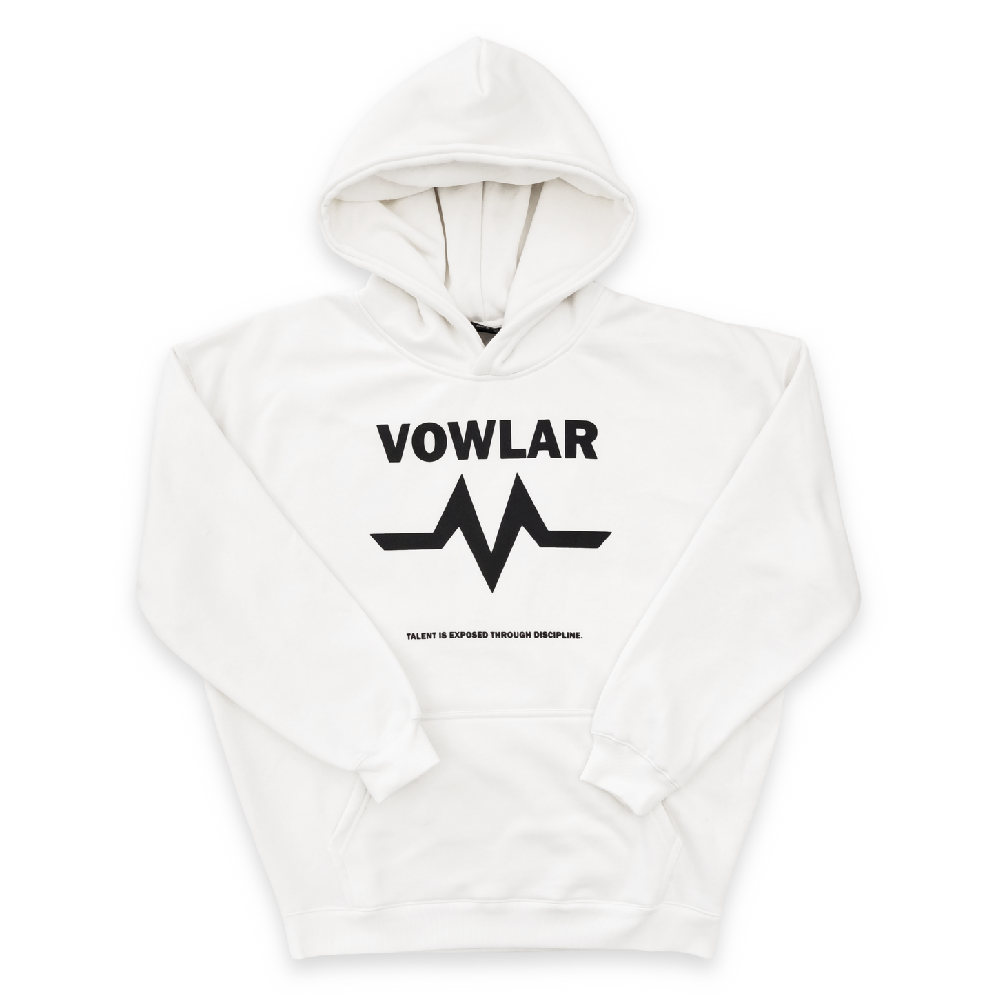 VOWLAR "RISE" - Boxy Oversized Hoodie (White)
