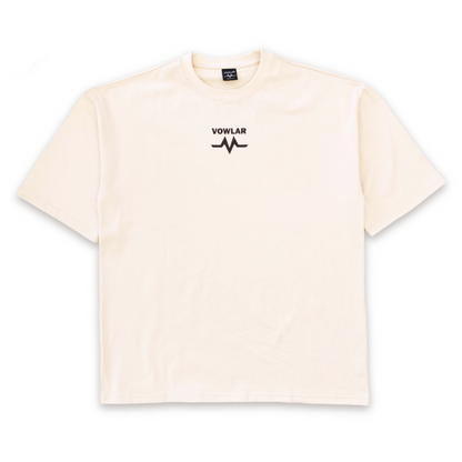 VOWLAR "ELEVATION" Shirt - Boxy Oversized T-Shirt (Beige)
