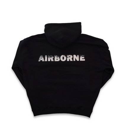 VOWLAR "AIRBORNE" - Boxy Oversized Hoodie (Black)