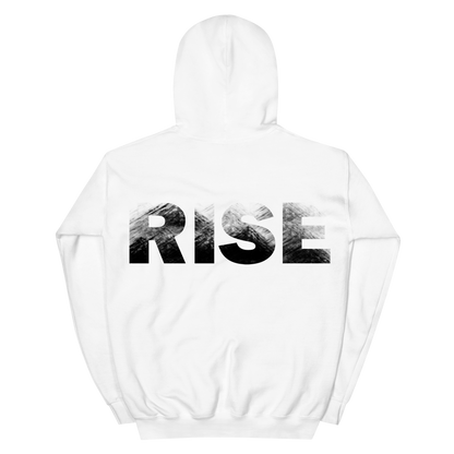 VOWLAR WHITE OVERSIZED HOODIE - "RISE"