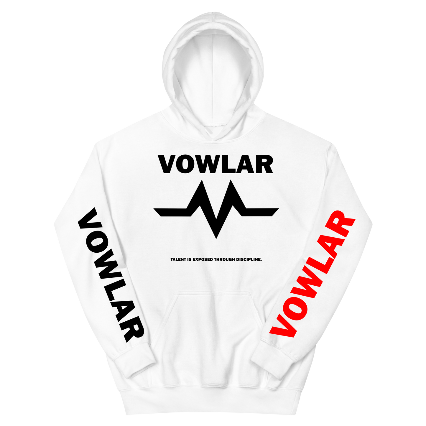 VOWLAR WHITE OVERSIZED HOODIE - "RISE"